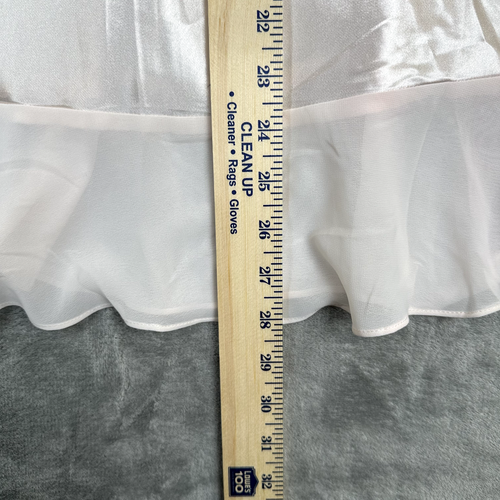 VTG Dentelle Lingerie SZ Large Satin Peach Teddy Baby Doll Nightgown Classy Bead - Picture 4 of 8