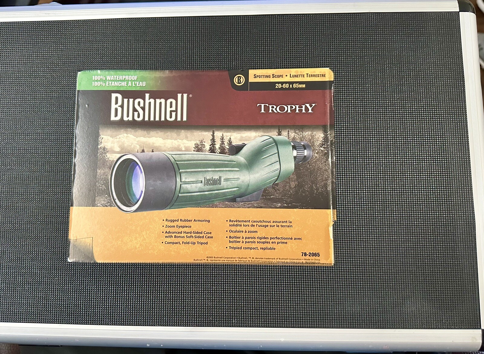 Bushnell Trophy Spotting Scope Green 2060x65mm Tripod Hard Case Hard