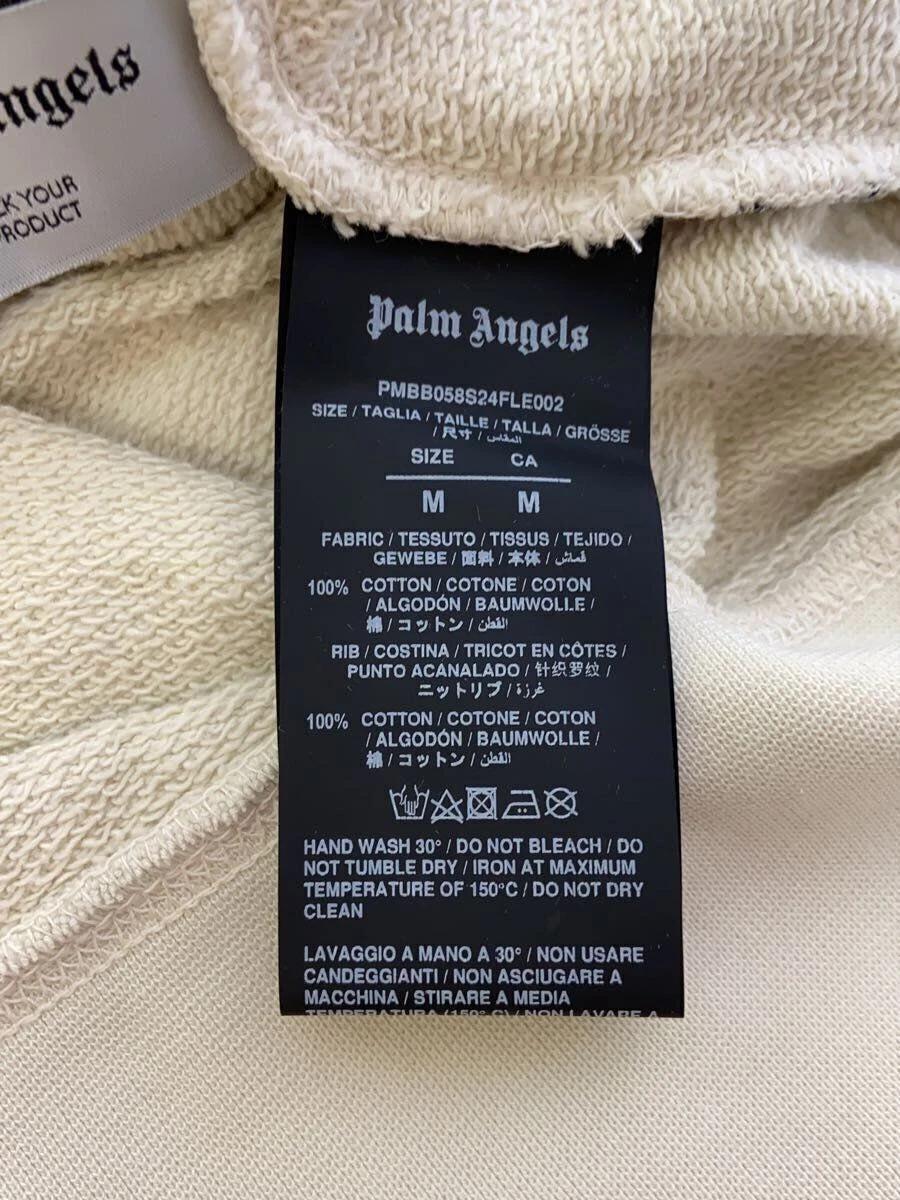 Felpa con cappuccio Palm Angels M cotone beige PMBB058S24FLE002 usata