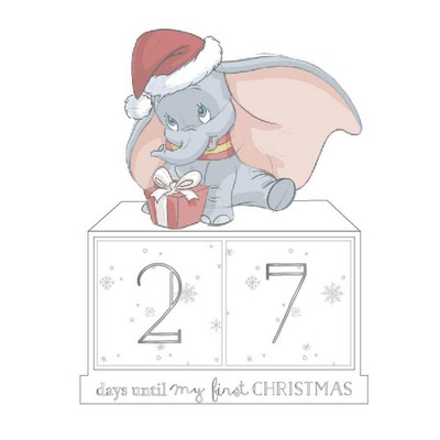 Adorable Wearing A Santa Hat Disney Magical Christmas Dumbo Perpetual Calendar