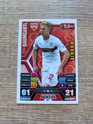 Match Attax Extra 14/15 - 527 - Timo BAUMGARTL- Rookie