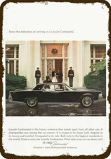 1965 Lincoln Continental Car White House Vntg-look Decorative Replica Metal Sign