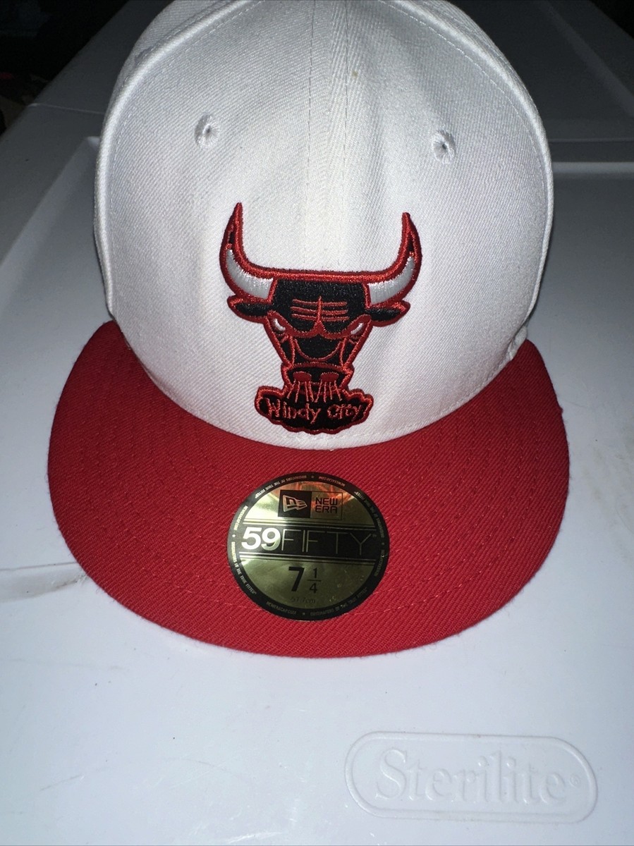 New Era 59Fifty NBA Chicago Bulls Windy City White/Red 7 1/4