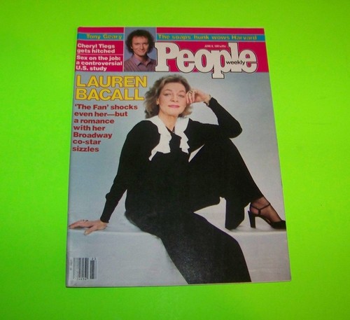 People Magazine Lauren Bacall / Cheryl Tiegs / bio. Itzhak Perlman Vintage 1981 - Photo 1/10