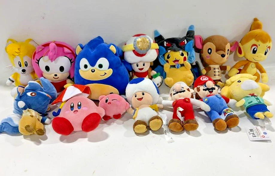(14) Peluche Nintendo Sega Pokemon Pikachu Sonic Hedgehog Animal Crossing Mario Foto 2 de 4