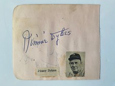 Jimmy Dykes - Baseball - Original Autograph - Size 13x11cm