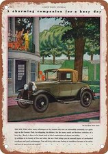 Metal Sign - 1930 Ford Vintage Ad 05 - Old Retro Rusty Look Metal Sign - 1930 Ford Vintage Ad 05 - Old Retro Rusty Look