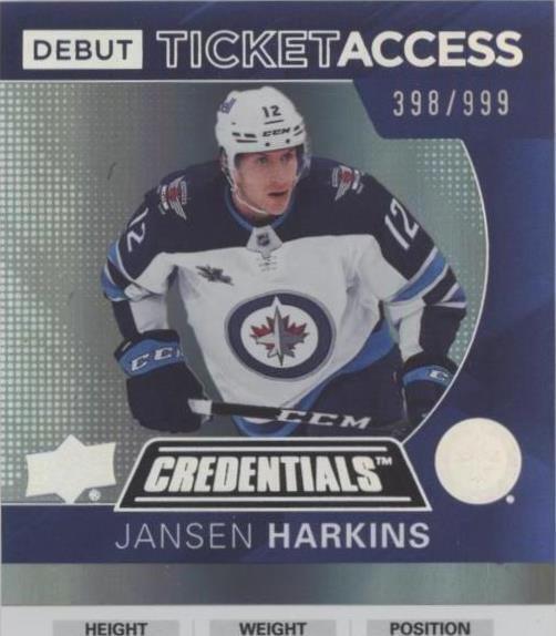2021-22 Upper Deck Credentials - Jansen Harkins #77 - 1 of 1