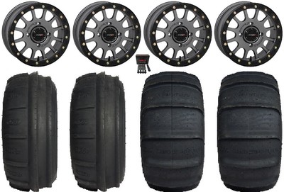 System 3 SB-5 15'' Wheels Gm 32'' Sand Stripper TT/XL HP Tires Textron Wildcat XX
