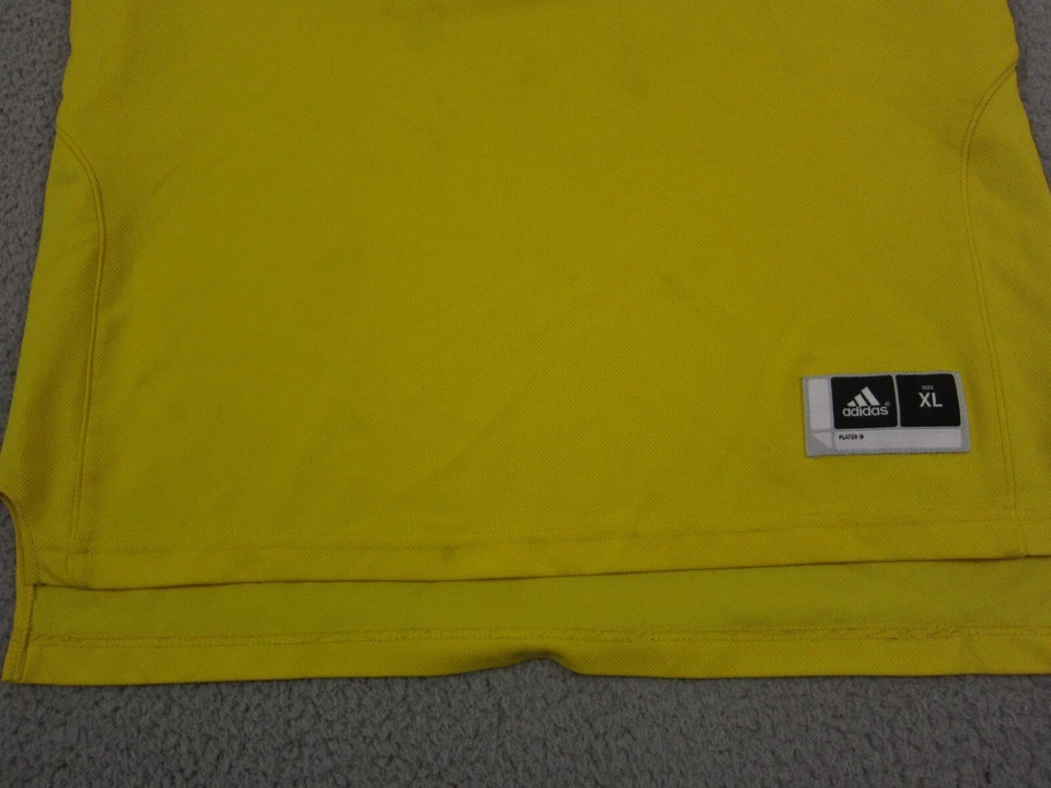 Camiseta deportiva de baloncesto Michigan Wolverines juvenil 18-20 extra grande XL amarilla Adidas * Foto 3 de 4