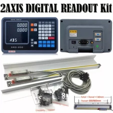 12"&40" TTL Linear Scales 2Axis Digital Readout Kit DRO Display Bridgeport Mill
