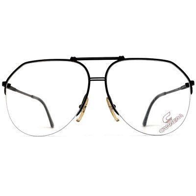 NOS vintage CARRERA 5313 frames - 80s Austria - Black - ORIGINAL - Rimless - NEW