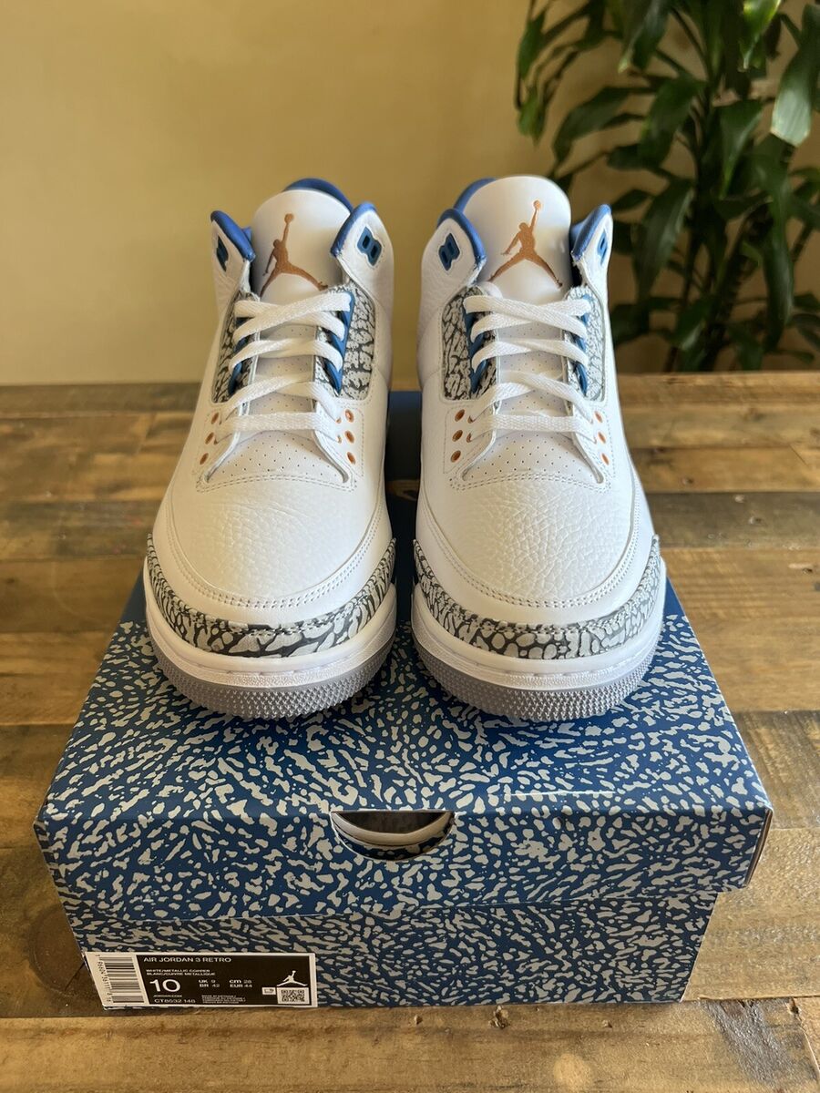 Nike Air Jordan 3 Retro Blue Men's 10/Women's 11.5 Shoes Nike Air Jordan 3 Retro Blue Men's 10/Women's 11.5 Shoes