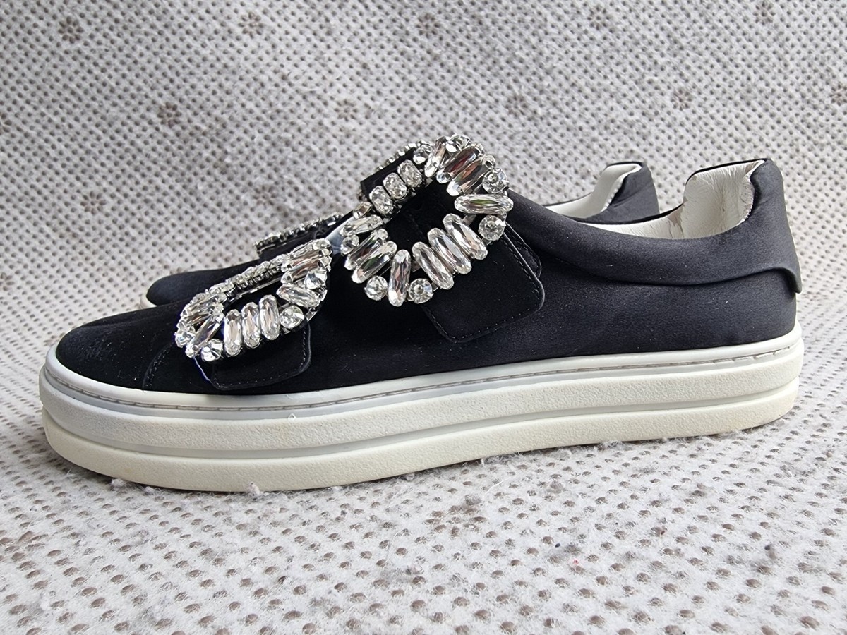 Roger Vivier Sneakers Strass Double Buckle Size 36 | eBay