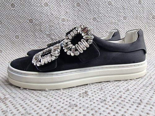 Roger Vivier Sneakers Strass Double Buckle Size 36 - Picture 2 of 23
