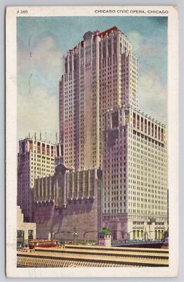 Postcard Chicago IL Civic Opera Leider Duck Farm c1943