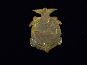 WWI ERA WAR SERVICE SHIP BUILDING SUPERVISOR BADGE