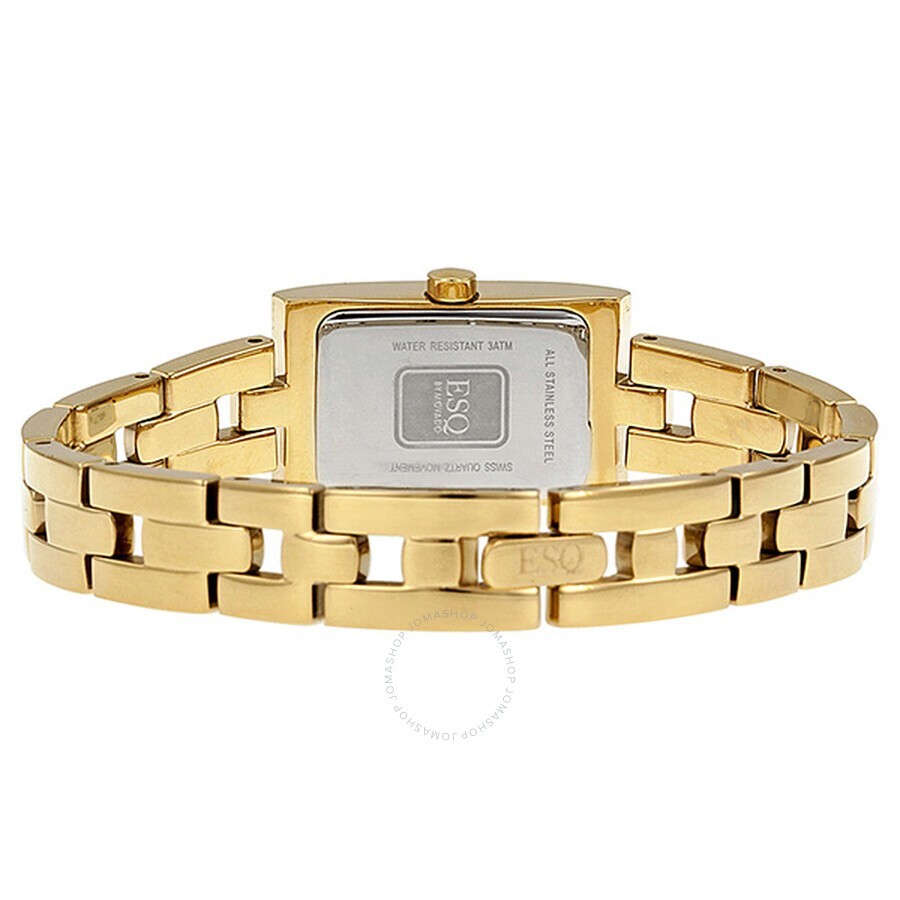 ESQ BY MOVADO Flair Swarovski Crystal MOP Dial Gold IP  display picture 1