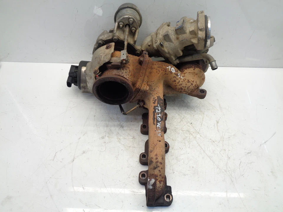 Turbocompresor para VW Volkswagen Amarok 2015 2HA 2.0 BiTDI TDI diésel CNEA CNE 180 Foto 3 de 4