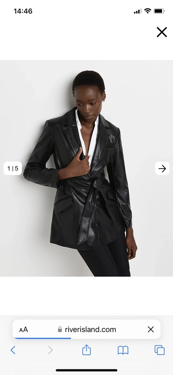 River island belted blazer store