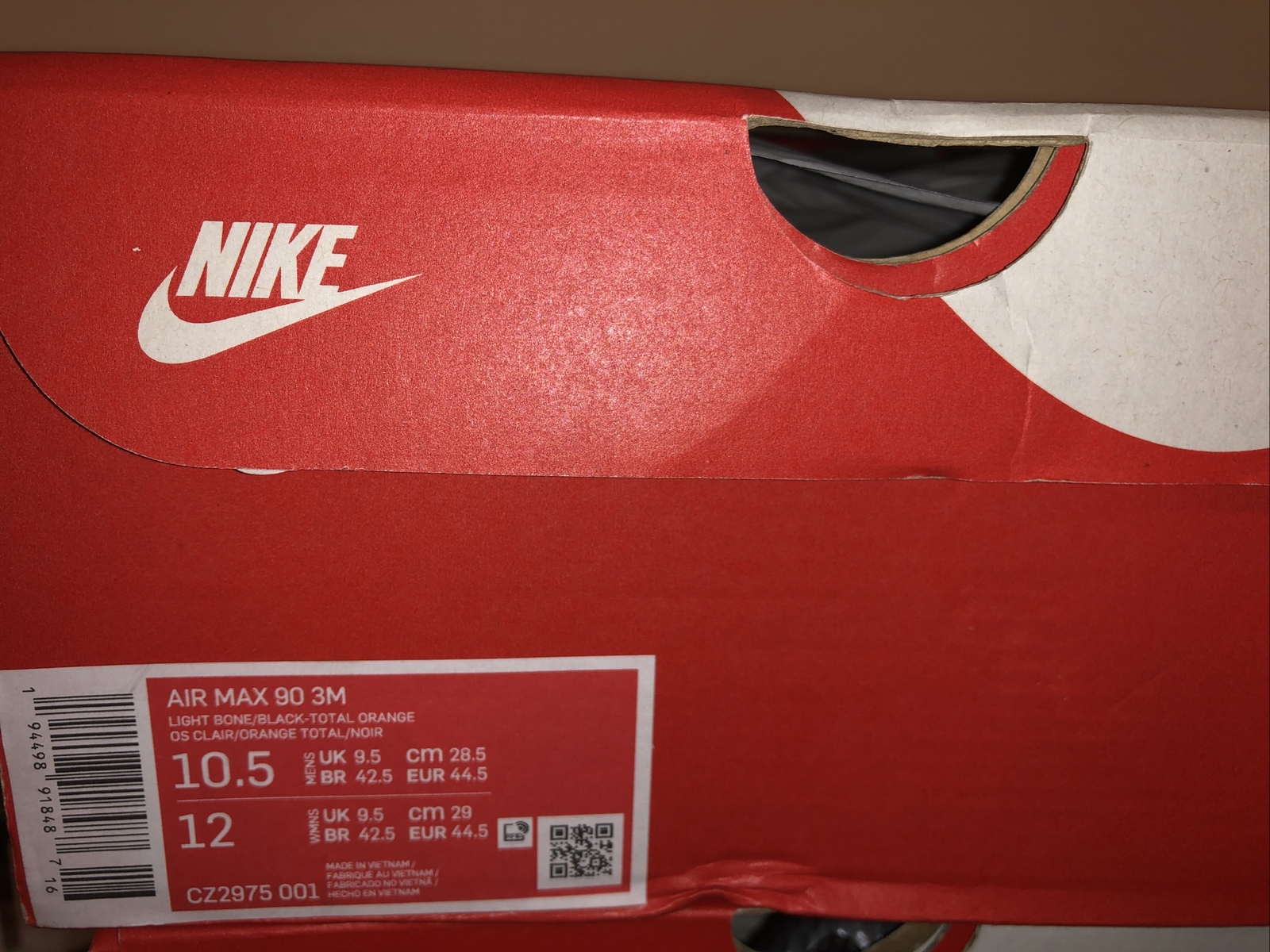 Size 10.5 - Nike Air Max 90 x 3M Light Bone for sale online | eBay