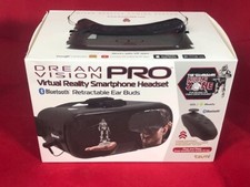 NEW Dream Vision PRO Virtual Reality Smartphone BT Headset Retractable Ear Buds
