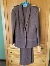 NEW TAGS Vtg 70s Butte Knit Wool /Poly Pant Leisure Suit  pants  JAcket. M-L