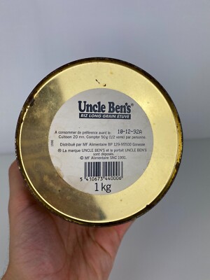 Boîte En Fer Uncle Ben's JO D'hiver 1992 – Publicité Vintage