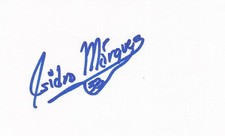 ISIDRO MARQUEZ SIGNED AUTO'D INDEX CARD 3X5 CHICAGO WHITE SOX MLB DEBUT 1995 MEX