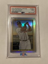 2020 Bowman Chrome Christian Pache 1990 Bowman psa 9