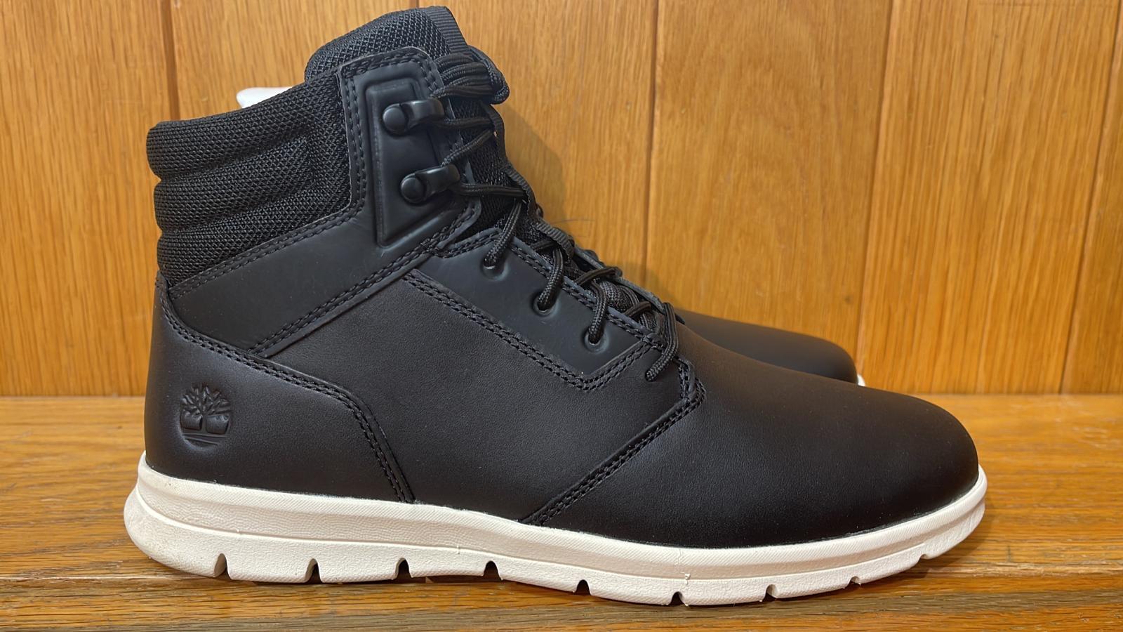 Geografía elección humedad TIMBERLAND MEN&#039;S GRAYDON SNEAKER BOOT BLACK FULL GRAIN A1HWC ALL SIZES  | eBay