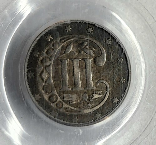 Choice 1859 Three Cent Silver (TRIMES) XF45 PCGS Great Type Coin - Picture 2 of 4