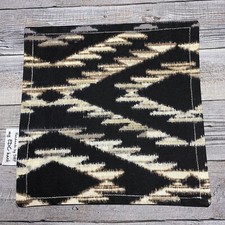 EDC HANK W/MICROFIBER BACK 8 - BLACK WAVEY BLUREY SOUTHWEST HANDKERCHIEF