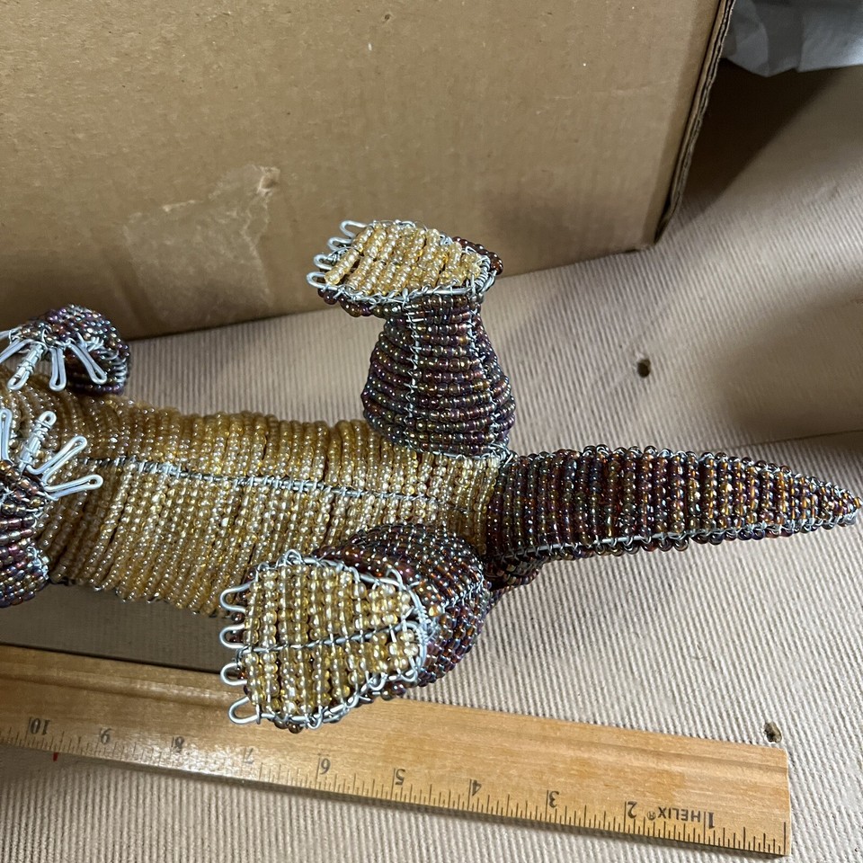 Ocean Sea Otter Sculpture Bead Wire figurine Decorative Collectable