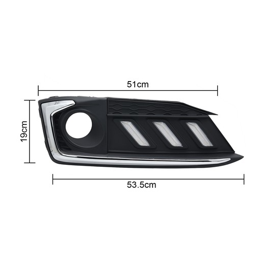 2x LED Daytime Running Light DRL Fog Turn Signal Lamp For Honda Civic 2019-2021 - Picture 4 of 8