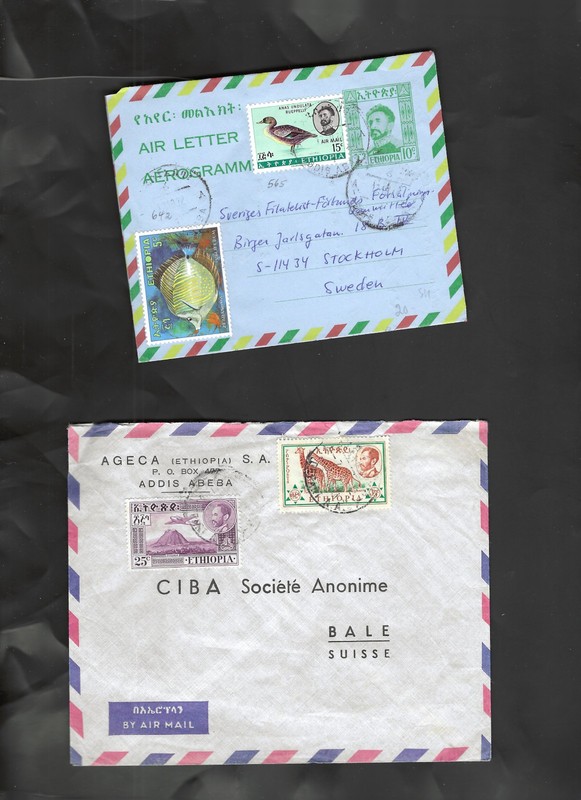 ETHIOPIA-COVERS-MIXED PERIODS-LOT OF 9-FINE-#838