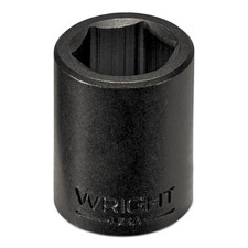 Wright Tool 34042 12 Drive Black Finish Standard Socket 6 Point Sae 1-516