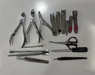Metal Manual Curved Manicure/Pedicure Kit Clipper Nipper Tweezers LOT — photo 1