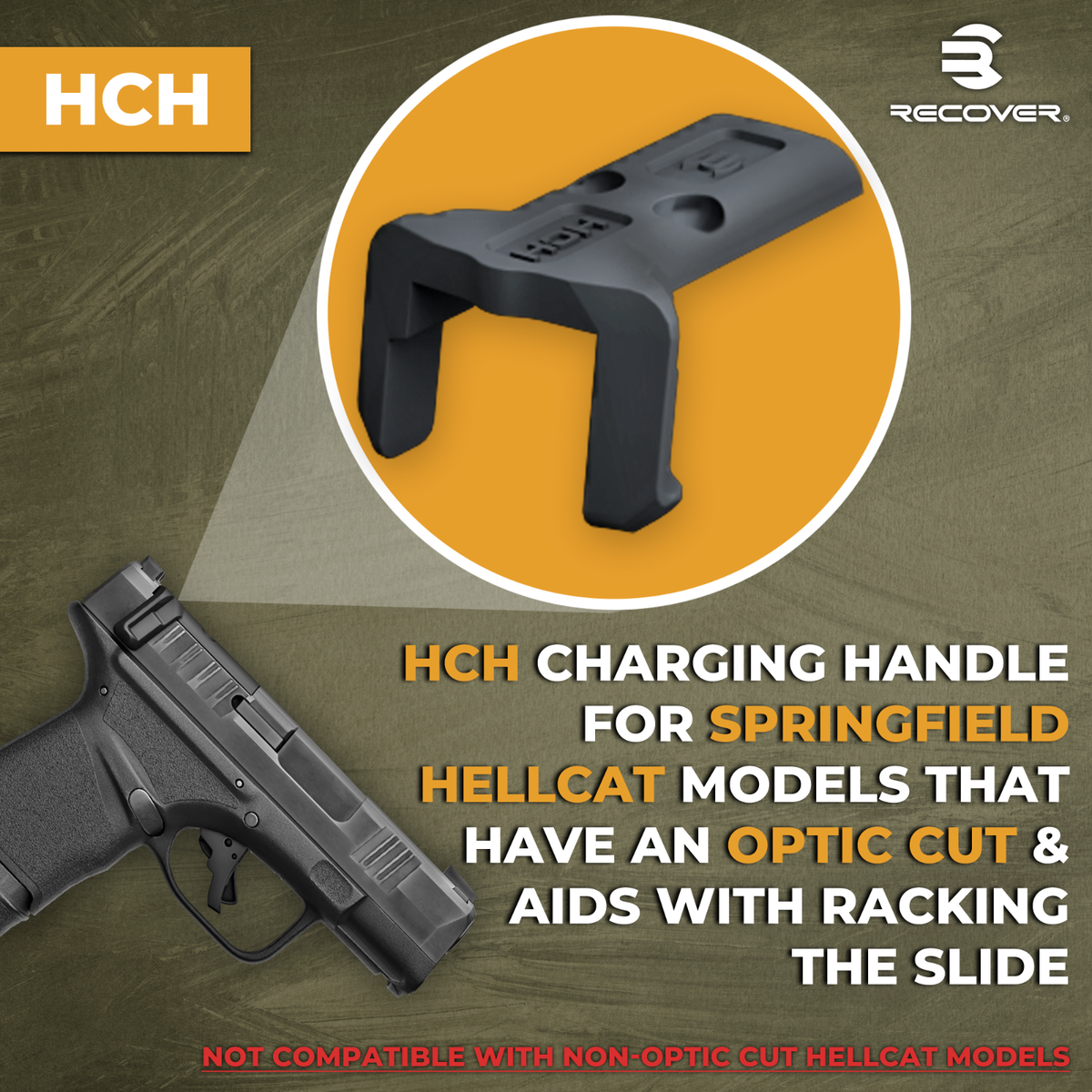 Recover Tactical Rack Assist for Springfield Hellcat OSP Optic Cut
