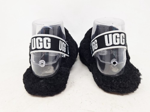 Scivoli UGG per bambini neri Fluff Yeah bambina taglia 4 - Foto 7 di 9