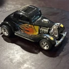 Vintage 1979 Hot Wheels '34 Ford Coupe Black with Flames