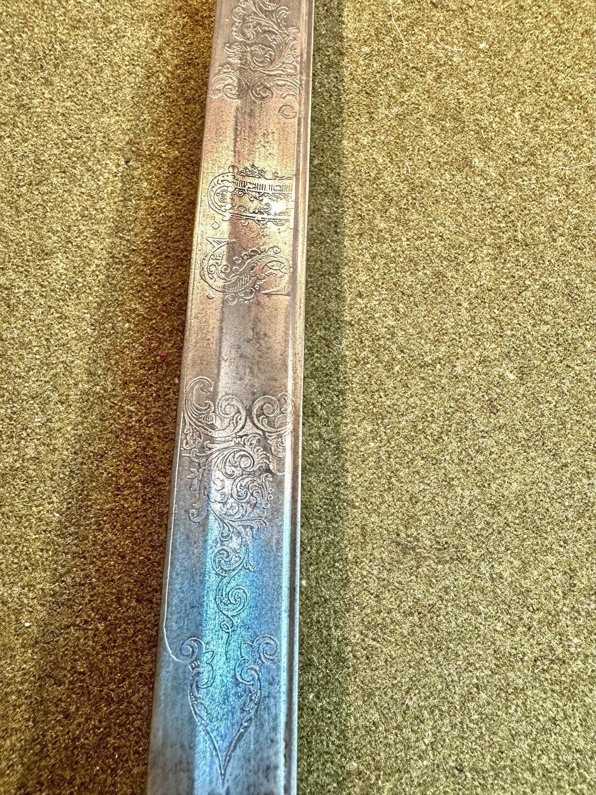 CIVIL WAR ORIGINAL 1850 FOOT OFFICERS CLAUBERG SWORD NICE CONDITION!