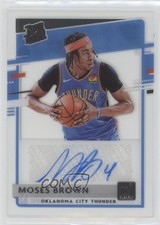 2020-21 Panini Clearly Donruss Rated Rookie Moses Brown #RRA-MSB Auto 0g4