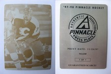 1997-98 Pinnacle Press Plate Yellow Front #7 Chris Dingman RC Rookie 1/1