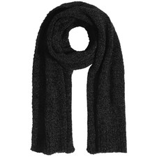 Pleneal Scarf for Women,Soft Chenille Winter Scarves, Womens Warm Thick Black