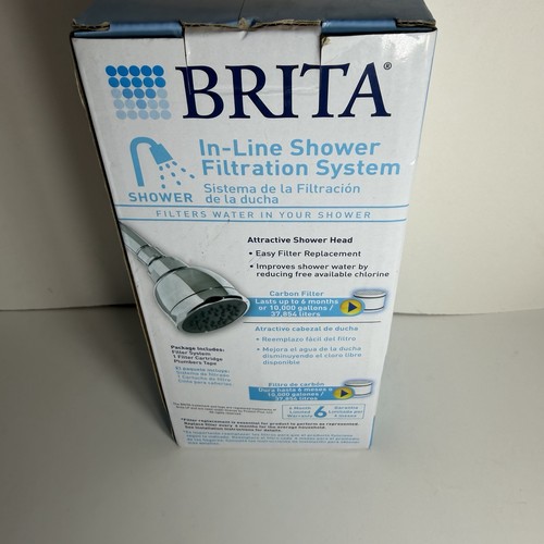 Brita Water Shower Filter Showerhead In Line Filtration System Chrome SHS102 New - Picture 3 of 5