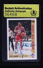 BAS 1991-92 Upper Deck All-Star Kevin Johnson #59 Authentic Auto 3c7