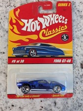 Hot Wheels Classics Series 2 Ford Gt-40 Blue Purple Car And Card In Great Shape Hot Wheels Classics Series 2 Ford Gt-40 Blue Purple Car And Card In Great Shape