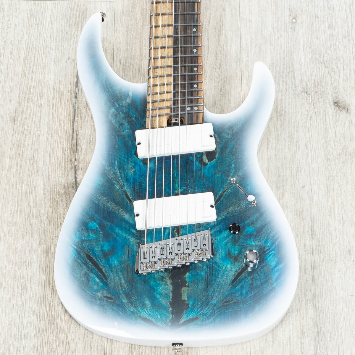 Legator N8FOD Ninja Overdrive Multi-Scale 8-String Guitar, Arctic