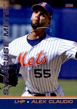 2022 Syracuse Mets Choice #5 Alex Claudio San Juan Puerto Rico PR Baseball Card